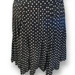 Vintage Rickie Freeman Dress Blue Black Pop Art Star Print Pleated Silk Midi Size 12 Photo 5