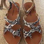 Lucky Brand  Black and White Women's Sandals Photo 0