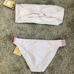 True Craft NWT Ocean Shore Smocked Bandaeu Top Bikini L/XL Photo 14