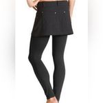 Athleta NWT  Bettona classic mini Black Skirted Leggings 2 in 1 tight CROP 25 " Photo 9