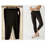 ALBION FIT  Jetsetters Jogger Pants | Black | XXL Petite | NWT Photo 1