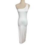 Bumpsuit The Sarah One Shoulder Maternity Maxi Dress in White Size undefined Photo 4