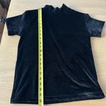 Vtg Black Velvet Velour Mock Top Grunge S Friends Rachel 90s Holiday Goth Photo 5
