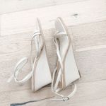 Dolce Vita Gemini Leather Strappy‎ Wedge Sandal Cream Size 11 Minimal Summer Photo 8