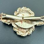 Vintage Unsigned Victorian Lady Portrait Cameo Scarf Clip 9g. Gold Photo 4