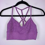 Alo Yoga Alosoft Lavish Sports Bra Strappy Women’s Size Small Purple Active Soft Photo 2