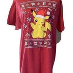 Pokémon Pokemon Pikachu Christmas Graphic Crew Neck Tee Photo 0