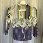 Buttons CUT CUTE CARDIGAN SWEATER WITH Glass . Sz: S Photo 0