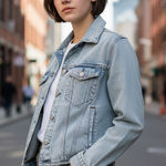 Abercrombie & Fitch  Denim Jacket Womens Distressed XS NWT  Photo 0