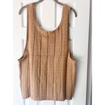 Savannah Morrow Casey Top Oversized Sweater Knit Tank in Almond Size Medium NWT Tan Photo 5