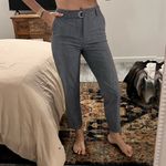 H&M Women's Office Wear Blue/Gray Cropped Straight Leg Dress Pants Photo 2