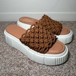 Anthropologie  Maeve Crochet Platform Sandals Photo 3