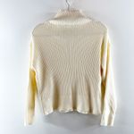 Varley  Janie Ribbed Long Sleeve Half Zip Sweater Pullover Cream Ivory Small Photo 5
