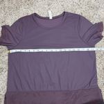 Lululemon  Sole Training Short Sleeve Tee Top Black Currant Purple 8 W3ABGS Sheer Photo 7