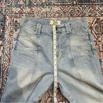 Free People We the Free Let Sunshine In Wide leg Cropped Jeans Sz 26 Light Wash Photo 7