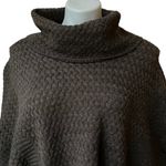 Moth Anthropologie Brown Batwing Basket Weave Cowlneck Cocoon Sweater, S… Size M Photo 7