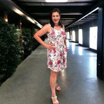 Shirley & Stone Dear dress blooming floral pink and cream casual Photo 4