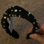 Kate & Mallory  Black Headband with Gold Accents Photo 5