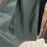 Betsey Johnson faux leather hook and eyelet brown jacket dress ladies size retro Photo 12