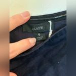 J.Crew Elegant Navy One-Tied Shoulder Linen/Cotton Blend Dress. Size-Small Photo 3