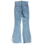 Show Me Your Mumu  Blue Austin Pull On Flare Raw Fray Hem Jeans Agua Fria Size M Photo 1