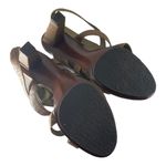 Diane Von Furstenberg ‎ Leather Sandal Heels Brown Strappy open Toe Shoes Size 10 Photo 8