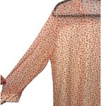 Roz & Ali Roz & Ali Mesh Dot Print Popover Blouse Top Orange Size 1X Feminine Romantic Photo 11