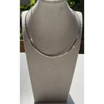 Vintage 925 MEXICO Sterling Silver Open Wire Choker Necklace Signed Medusa Photo 1