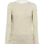 Sonoma Lattice-Front Raglan Crewneck Sweater. Photo 0