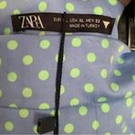 ZARA  blue with green polka dots skirt XL and NWT! Photo 5