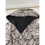 Rainraps Hooded Rain Poncho Snakeskin Print Rain Coat Lightweight OS Gray Size XL Photo 3