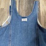 Levi's  Aly‎ Denim Jean Sleeveless Blue Mini Jumper Dress Size XS Oversized EUC Photo 5