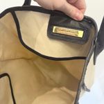 Rebecca Minkoff ✨Collectible Rare✨ Bread Wine Market Tote Bag Navy Leather Canvas Photo 7