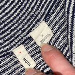 Anthropologie Moth  | Margate Pocket Pullover Navy & White Stripes | Small Photo 6