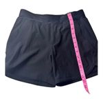 Lands' End Women's Black Drawstring Curved Dolphin Hem Swim Shorts Sz 6 Photo 5