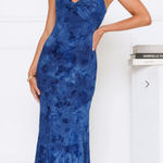 Hello Molly  She’s a Wildflower Maxi Blue Dress Photo 0