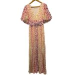 Rococo Sand Avana Ombré Leopard Maxi Dress Size Medium White Photo 2