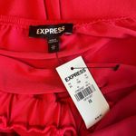 EXPRESS halter low back v neck red romper Photo 3
