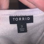 Torrid Grateful Light Gray Camo Terry Off Shoulder Sweatshirt Photo 6