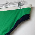 Boden Green and white Black bikini Bottoms Sz 14 Photo 3