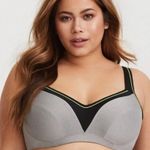 Torrid Active Gray and Purple Molded Underwire Cups Racerback Sports Bra 40B Photo 0