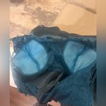 JJ's House  Teal Lace Satin Dress Photo 4