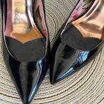 Ted Baker London Kaawa Pump Black Patent Leather pointed heels sz 37.5 US 7.5 M Photo 6