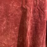 7 For All Mankind Puff shoulder long sleeve top burgundy & white Medium π Photo 12