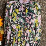 The Clothing Company THE CLOTHING COMP Floral Long Sleeve Button Front Mock Neck Dress NWT MEDIUM  Photo 2