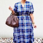 ZARA  Blogger Favorite Plaid Tie Dress Photo 4