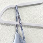 J.Crew Tiered tie waist dress dusty periwinkle block print Purple Size Medium Photo 10