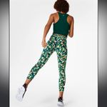 Sweaty Betty 7/8 Workout Leggings Green Geo Maze Print size medium 8 - 10 Photo 14