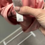 LC Lauren Conrad Mauve Pink Pleated Crushed Velvet Blouse with Tie Back Photo 7