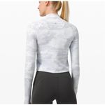Lululemon Pace Pursuit Long Sleeve Half Zip Jacket Incognito White Snow Camo 6 Photo 1